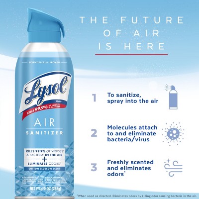 Lysol Air Sanitizing Spray - Cotton Blossom - 10oz/2pk