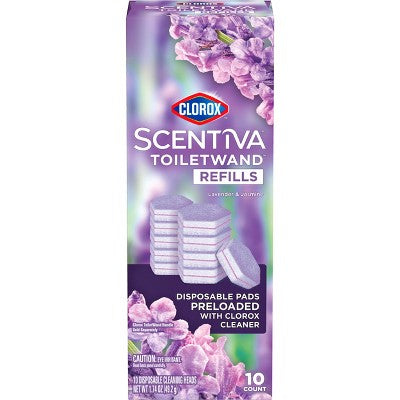 Clorox Scentiva Lavender & Jasmine ToiletWand Pad Cleaner Refills - 10ct