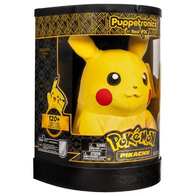 Pokemon Pikachu Puppetronic by RealFX - 16" Interactive Plush with 120+ Animations