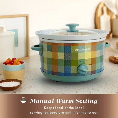 Crock-Pot 4.5qt Manual Slow Cooker and Roaster Plaid