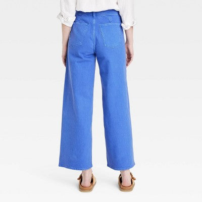 Women's High-Rise Sailor Wide Leg Jeans Universal Thread Blue 10