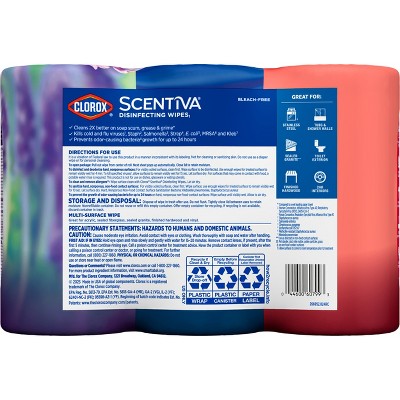 Clorox Scentiva Disinfecting Wipes - 75ct/3pk
