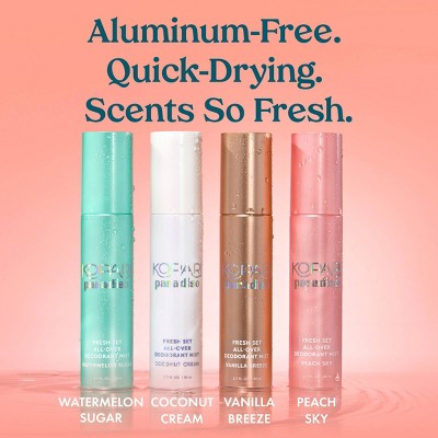 Kopari Fresh Set All-Over Women's Deodorant Mist - Vanilla Breeze - 2.7oz - Ulta Beauty
