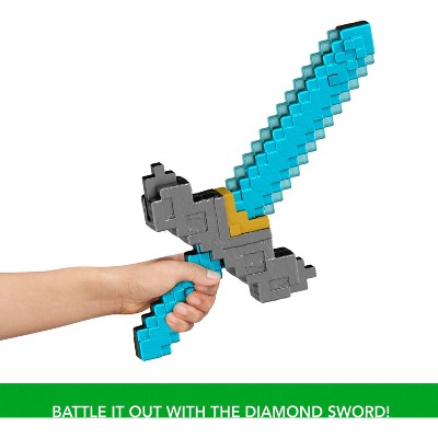 Minecraft Click and Switch Sword and Pickaxe Role-Play 2-in-1 Toy