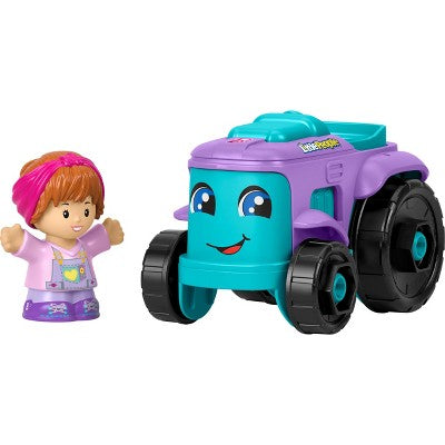 Fisher Price Little People Barbie Toy Farm Tractor Push-Along Vehicle with Figure
