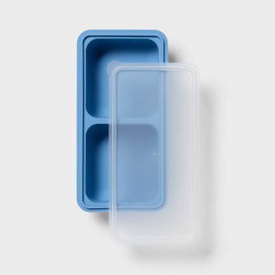 2c Silicone Freezer Mold with Lid Blue - Room Essentials