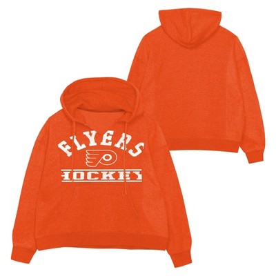 NHL Philadelphia Flyers Girls' Long Sleeve Hooded Sweatshirt - L