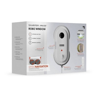 Sharper Image Robo Window Cleaner Gray/White