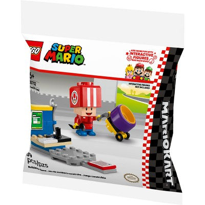 LEGO Super Mario Kart - Toad (Pit Crew) Building Toy 30702