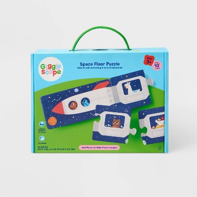 Alphabet Space Floor Puzzle 28pc - Gigglescape: Toddler Educational Toy, Kids Problem Solving, Letters & Numbers