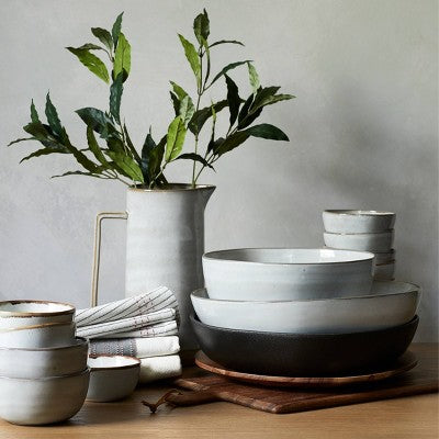 10oz Stoneware Reactive Glaze Round Mug Cream - Hearth & Hand with Magnolia: Dishwasher-Safe, Microwave-Safe (LOCAL PICKUP ONLY)