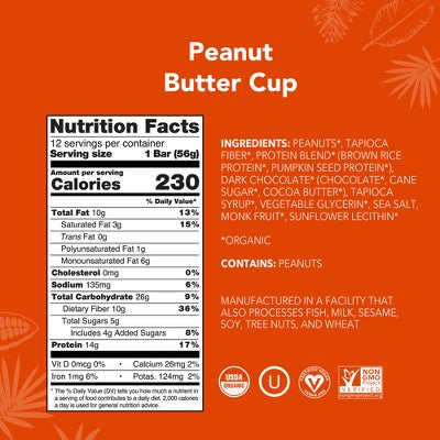 ALOHA Peanut Butter Cup Protein Bars - 9.88oz/5ct