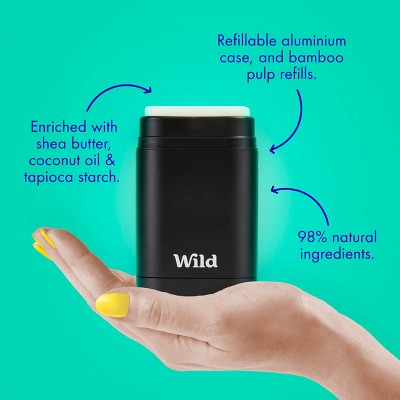 Wild Cosmetics Deodorant Refill with Cat Eyes Case - Toffee Apple - 1.4oz