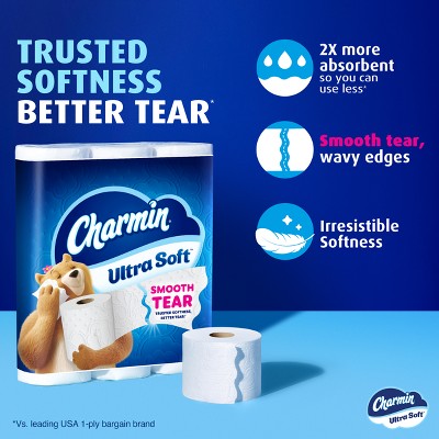 Charmin Ultra Soft Toilet Paper - 24 Mega XL Rolls