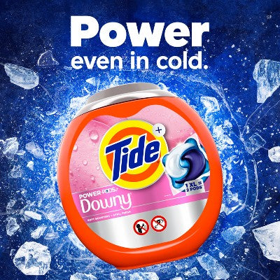 Tide April Fresh Power Pods with Downy HE Compatible Laundry Detergent Pacs - 45ct