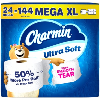 Charmin Ultra Soft Toilet Paper - 24 Mega XL Rolls
