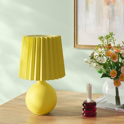 Mini Ceramic Lamp Yellow - Room Essentials