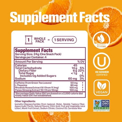 Lioness Energy Citrus Fruit Snacks - 3.4oz/4ct