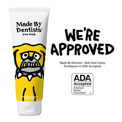 Made By Dentists Kids Bulldog Fluoride Anticavity Toothpaste - Bubble Gum - 4.2oz