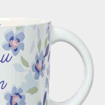 14oz Love You Mom Shortie Mug Blue - Room Essentials