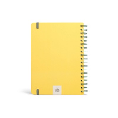 Papier 150pg Recipe Journal 9.84"x7.48" Orange Tree: Guided Spiral Notebook for Recipes, Hard Cover, Adult Stationery