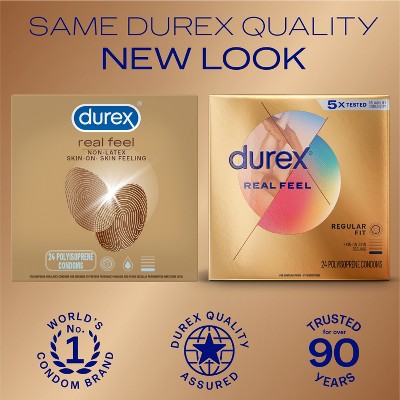 Durex Real Feel Condoms - 24ct