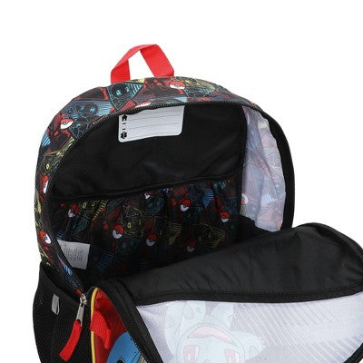 Pokemon Kids' 16" Backpack 5pc Set - Black