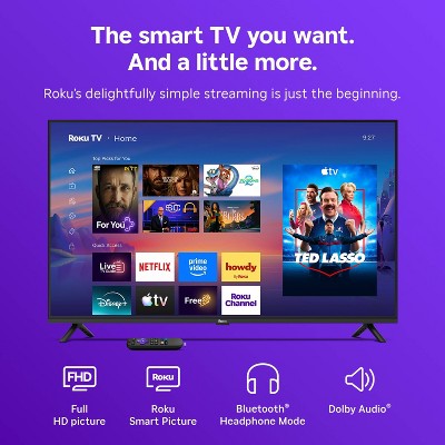 Roku 40" Select Series 1080p Full HD Smart Roku TV with Voice Remote Streaming Live Local News, Sports, & Movies (LOCAL PICKUP ONLY)