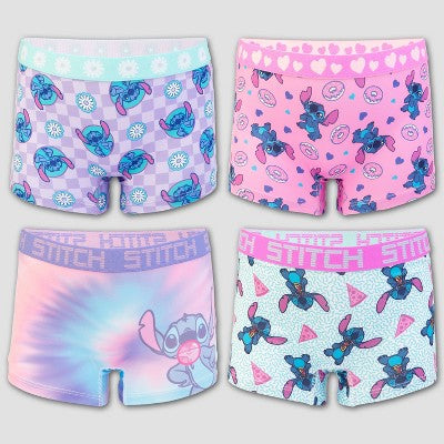Girls' Stitch 4pk Athletic Shorts Underwear - 8