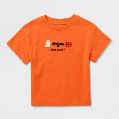 Toddler Boys' 2pc Halloween Boo Cat & Jack Orange 3T