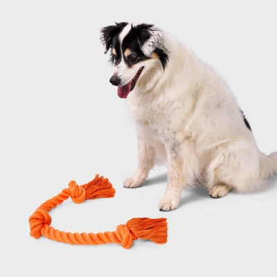 24" Rope Dog Toy - Boots & Barkley Orange