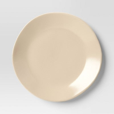 8.5" Stoneware Aralia Organic Coupe Salad Plate Beige - Threshold (LOCAL PICKUP ONLY)