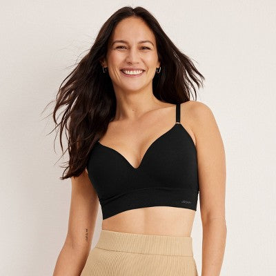 Women's Jockey Seamfree Comfort T-Shirt Bralette Black XXL