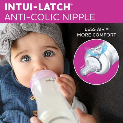 Chicco 2pk Duo Bottle Nipples Stage 1 Slow Flow - 0+ Months