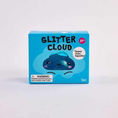 J'adore Cloud Squish Dark Blue Water Fill with Glitter