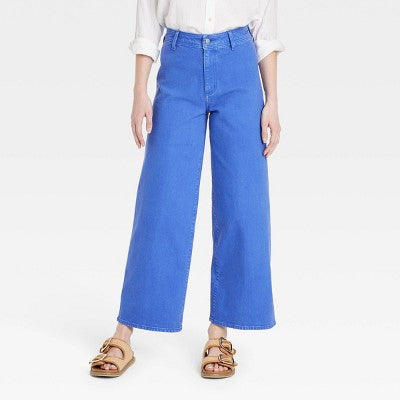 Women's High-Rise Sailor Wide Leg Jeans Universal Thread Blue 10
