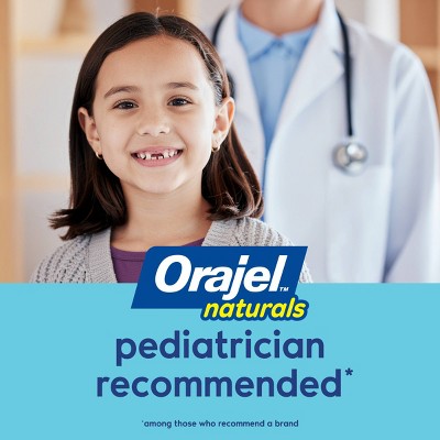 Orajel Naturals Kids PAW Patrol Fluoride-Free Training Gel Toothpaste - Fruity Fun - 3.5oz