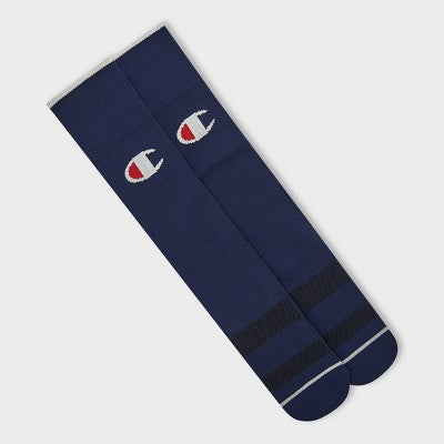 Champion Performance Soccer Socks 2pk - Navy M