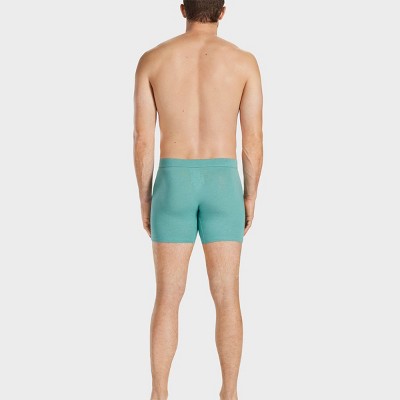 Pair of Thieves Men's Quick Dry Cotton Boxer Briefs 3pk - Green M: Mid Rise, Fold Over Waistband, Machine Washable