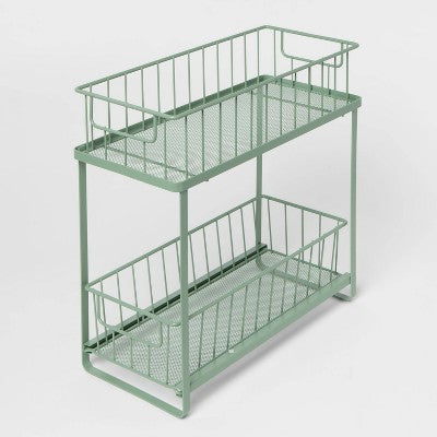2 Tier Slide Out Green - Brightroom