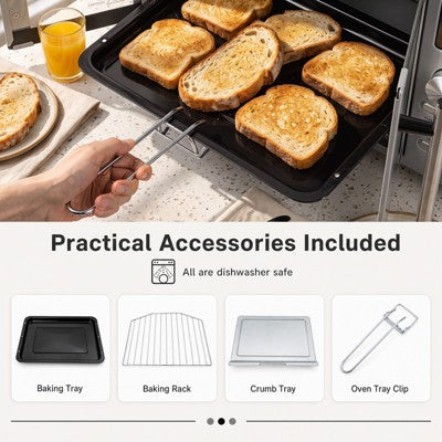 Costway 26.4 Quart French Door Convection Toaster Oven with 11 Presets, LED Display (LOCAL PICKUP ONLY)