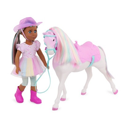 Glitter Girls 14" Doll and Horse with Rainbow Mane Samara & Sunlight