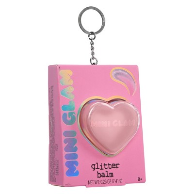 Mini Glam Cosmetics - Heart Glitter Balm Pink