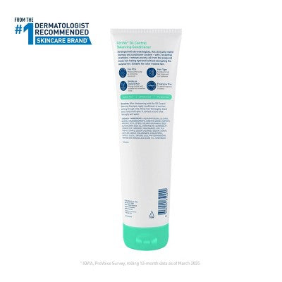 CeraVe Oil Control Gentle Scalp Care Conditioner - 9 fl oz: Hypoallergenic, Paraben-Free, Sulfate-Free