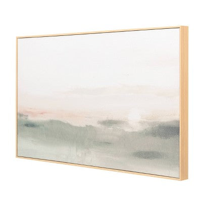 47" x 24" Haze Framed Wall Canvas - Threshold (LOCAL PICKUP ONLY)