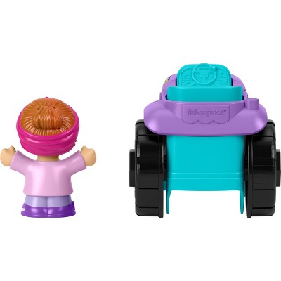 Fisher Price Little People Barbie Toy Farm Tractor Push-Along Vehicle with Figure