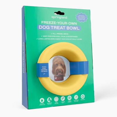 Springland Freeze-Your-Own Dog Treat Bowl - Yellow