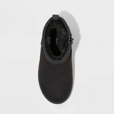 Toddler Girls Arlo Shearling Style Boots - Cat & Jack Black 6T