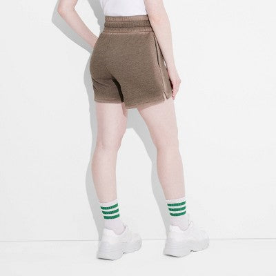 Women's Pull-On Perfect Fleece Shorts - Wild Fable Pewter XXS