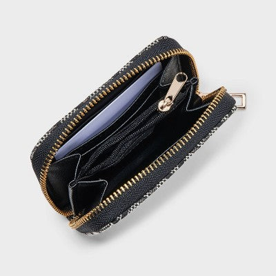 Small Zip Wallet - A New Day Black